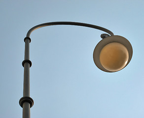 Image showing street lamp in blue sky