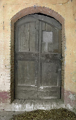 Image showing old wooden door