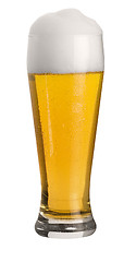 Image showing glass of wheat beer