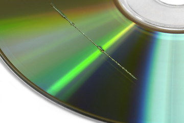 Image showing scratch on CD surface