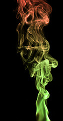 Image showing colorful smoke detail