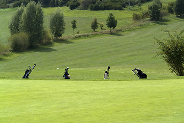 Image showing golf scenery at summer time