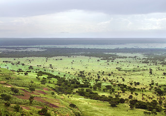 Image showing Queen Elizabeth National Park aerial view