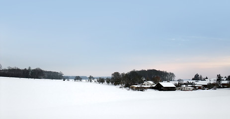 Image showing winter scenery in Southern Germany