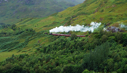 Image showing pictorial steam train in Scotland
