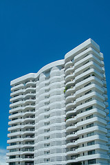 Image showing White apartment-building
