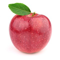 Image showing Sweet apple with leaves