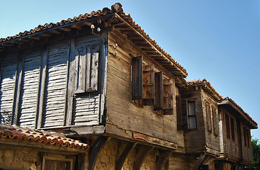 Image showing Old coastal houses