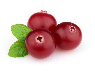 Image showing Cranberry with mint
