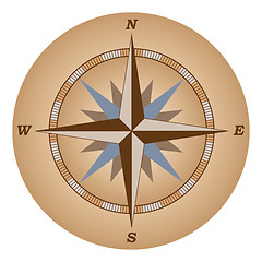 Image showing retro compass