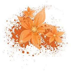 Image showing flowers with blotches