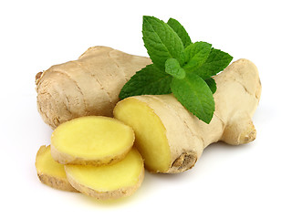 Image showing Ginger with peppermint