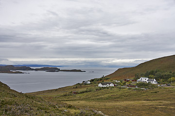 Image showing remote estate at coastline in scotland
