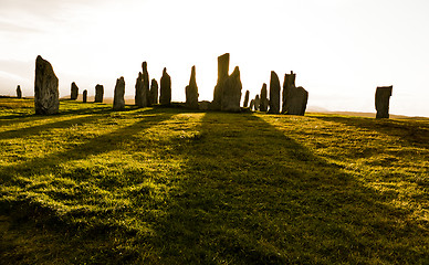 Image showing standing stones of callanish