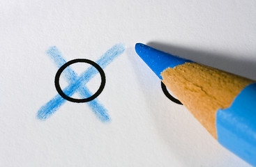 Image showing Blue pencil