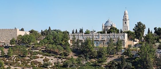 Image showing Hagia Maria Sion abbey in the Old City of Jerusalem