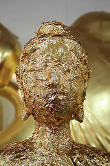 Image showing Head of golden Buddha