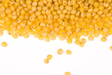 Image showing Millet seeds on white