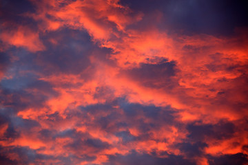 Image showing Sunset sky 