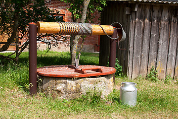 Image showing old wooden well