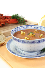 Image showing fresh Asian Lobster Bisque