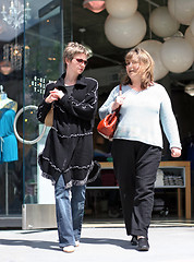 Image showing Girls shopping