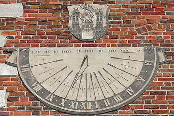 Image showing Old sundial