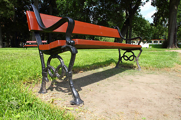 Image showing Park bench