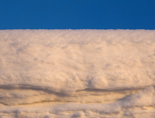 Image showing Snow white against the blue sky