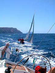 Image showing sailing in regatta