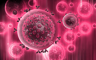 Image showing HIV Virus