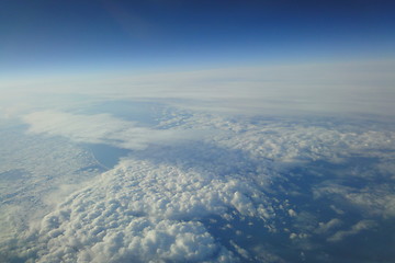 Image showing View from 40000 feet in a Boeing 737