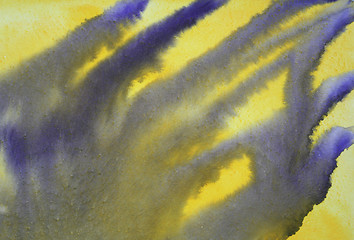 Image showing Abstract watercolor background on paper texture