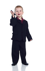 Image showing Little businessman 