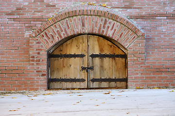 Image showing Wooden gates