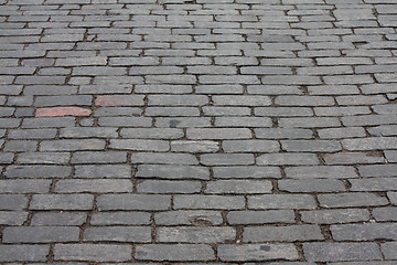 Image showing Cobbled roadway