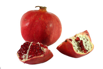 Image showing Some pomegranates