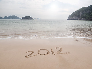 Image showing tropical wishes 2012