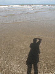 Image showing Photographer shadow