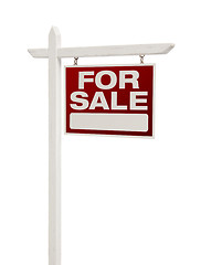 Image showing For Sale Real Estate Sign Isolated - Right