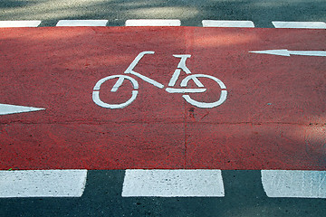 Image showing Bicycle path