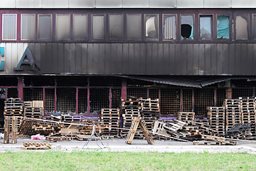 Image showing Building fire