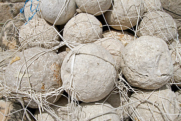 Image showing Cannon balls