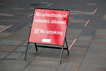 Image showing No smoking