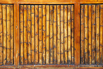 Image showing Bamboo wall