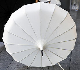 Image showing White parasol