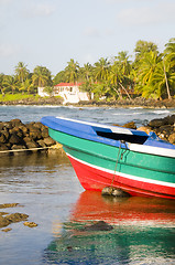 Image showing fishing boat Caribbean Sea Corn Island Nicaragua