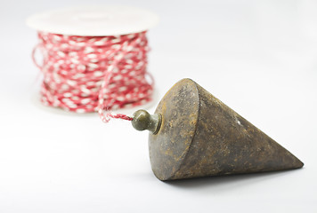 Image showing plumb bob with on white background