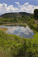 Image showing Pond, Mountains and Green in Helena Montana