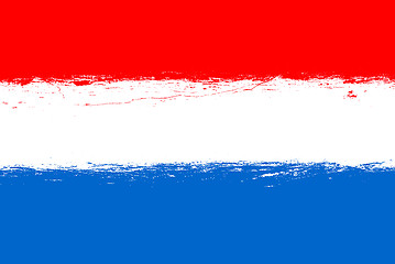 Image showing Luxembourg flag grunge 